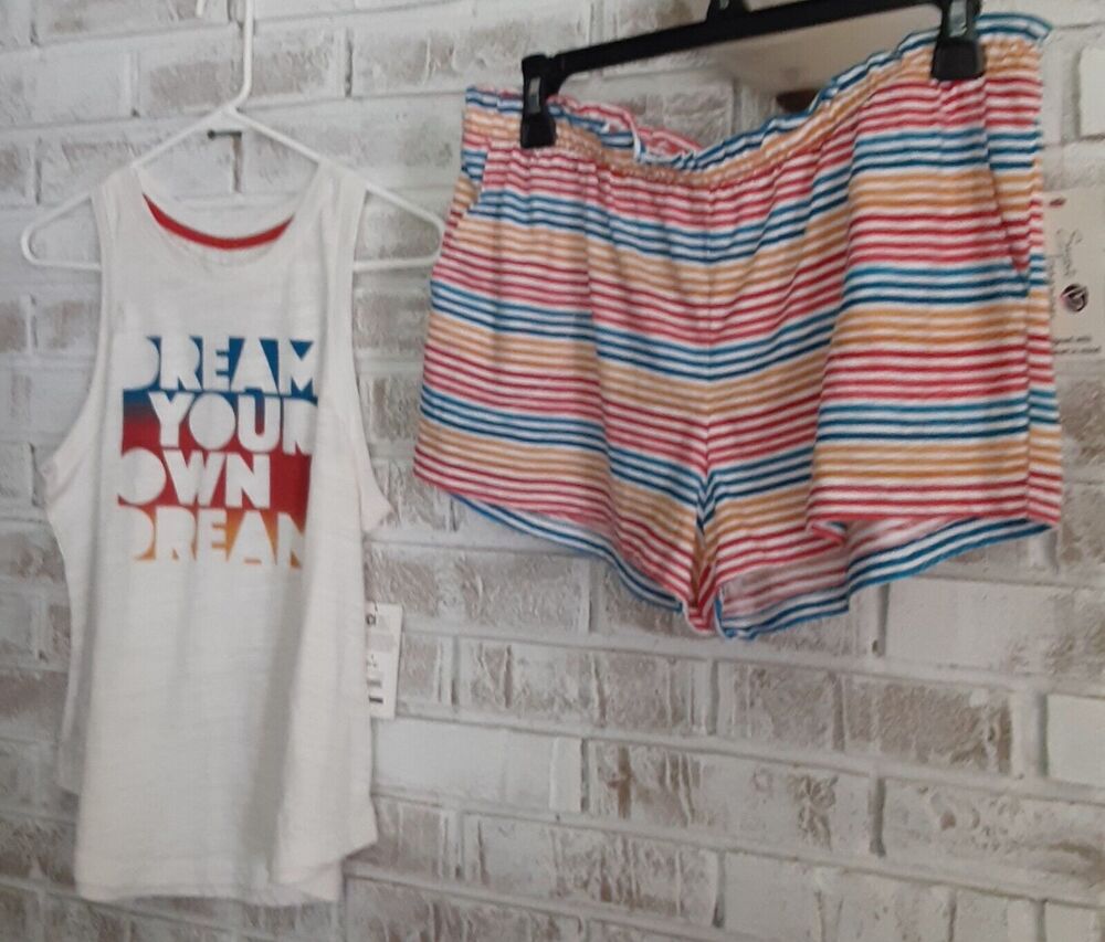 Secret Treasures PJ Short Set sz S Dream Your Own Dream NWT